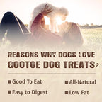 Gootoe Turkey Tendons for Dogs –All-Natural, Hypoallergenic Dog Treats, Rawhide Alternative, Long Lasting Puppy Chews, Healthy Dog Treats for Medium Breeds, Twists (M), 6 Count Pack