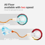 Interactive Cat Toys for Indoor Cats,The 3rd Generation Agile Moving Cat Ball with Elastic Mesh Tail,Automatic Kitten Toys for Bored Indoor Adult Cats,Motion Activated (Red)