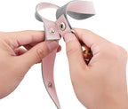 Leather Dog Doorbells for Door Knob/Potty Training/Go Outside, Length Adjustment Copper Dog Bell, Housetraining Hanging Bell, Pink Leather Silver Bells