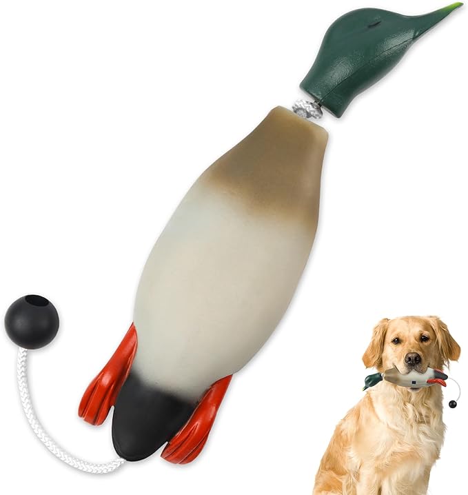 Archerest Dead Duck Dove Pheasant Dummy Bumper Toys for Waterfowl Hunting Retriever Dog Training, Floating Mallard Dummy Trainer Outdoor Soft Durable Realistic Fowl