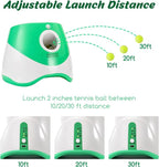 Automatic Dog Ball Launcher, Dog Ball Thrower with 15 Mini Tennis Balls Sizing 2 Inch and Mesh Bag, Interactive Dog Toys Tennis Ball Launcher for Small Dogs with 3 Distance Settings