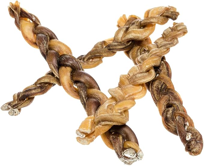 hotspot pets Braided Bully Sticks for Dogs -(12 Inch -10 Pack) All Natural Long Lasting Twisted Beef Pizzle Dog Chew Treats - Grain Free Fully Digestible Rawhide Alternative - 12 Inch Stix