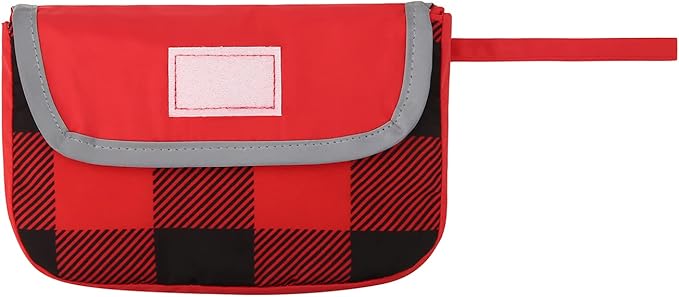HDE Reversible Dog Raincoat Hooded Slicker Poncho Rain Coat Jacket for Small Medium Large Dogs Buffalo Plaid Red - S