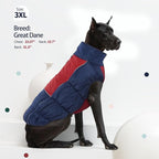 IECOii XXL Winter Coat for Large Dogs, Fleece Waterproof Jacket, Extra Large Zippered Puffer Vest for Male Female Dogs, XX-Large