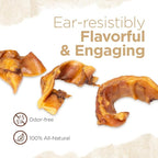 Natural Farm Pig Ear Slivers for Dogs (4 Pounds Bag), One Ingredient: Natural Pigs Ear Slivers, Air Dried, Long-Lasting & Highly Digestible Treats, Great for Puppy and Large/Medium Dogs