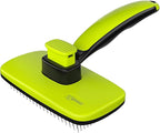 Pecute Self-Cleaning Slicker Brush for Dogs, Cats, Lightweight Dog Brush for Shedding Massaging Grooming, Cat Brush Gently Removes Loose Fur Undercoat for Small Dogs Cats Rabbits of All Hair Types