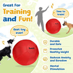 25" Herding Ball for Dogs, for Australian Shepherd, for Cattle, for Border Collie, for Blue Heelers & Medium to Large Dogs,Horse, Herding Dog Ball, Herding Toys - Red