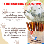 Amazing Dog Treats - 4-6 Inch Variety Bully Sticks (1 lb) - All Natural Rawhide Alternative - Premium Dog Chews - Long Lasting No Hide Chew - 100% Beef - Supports Dental Health