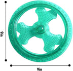 Dog Flying Disc, Outdoor Dog Toys, Dog Fetch Toy, Dog Toy for Medium Dogs and Large Dogs, Lightweight Soft Frisbee for Fetch, Tug of War, Catch, Play, 9 inch, Green