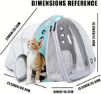 halinfer Dual Expandable Cat Backpack Carrier, Fit up to 20 lbs, Expandable Pet Carrier Backpack for Large Fat Cat and Small Puppy
