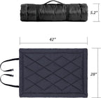 Rollup Camping Outdoor Dog Bed,Portable Dog Travel Mat with Carry Handles for Medium Large Dogs Waterproof Washable Pet Pad,42 * 28”Dark Blue