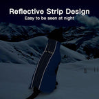 Small Dog Coat - Winter Jacket, Warm Zip Up Snowsuit, Reflective, Water-Resistant, Royal-Blue