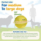 25" Herding Ball for Dogs, for Australian Shepherd, for Cattle, for Border Collie, for Blue Heelers & Medium to Large Dogs,Horse, Herding Dog Ball, Herding Toys - Yellow