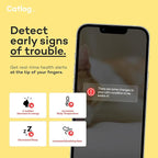 Health Tracker for Cats - Smart Cat Collar with Safety Breakaway Buckle for Indoor Cats, Wellness Alerts, Real-time Monitoring (Forest,M)