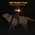 Heavy-Duty Tactical Dog Harness for Large Dogs, No Pull Adjustable Reflective Pet Vest with Molle System, K9 Military-Grade Control for Service Training, Outdoor & 10+ Breeds, Gray, X-Large
