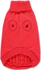 Dog Sweater for Small, Medium, Large Dogs - Warm Winter Classic Turtleneck Pet Clothes - Cute Christmas Coat for Puppies, Cats, Girls, Boys