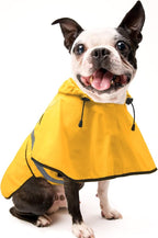 Candofly Dog Raincoat Hooded Poncho - Adjustable Waterproof Dog Rain Jacket Lightweight Reflective Dog Rain Coat Pet Slicker for Small Medium Large Dogs (Large, Yellow)