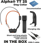 Wearable4U - Garmin Alpha TT 25 GPS Dog Tracking Collar with E-Bank Bundle