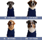 Basic Dog Hoodie, Soft Premium Quality Dog Hoodie Sweater with Leash Hole and Pocket, Cotton Doggy Puppy Sweatshirt Fashion Outfit for Dogs Puppy Small Medium Large - Navy Blue (X-Large)