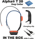 Wearable4U Garmin Alpha T 20 GPS Dog Tracking Collar with E-Bank Bundle