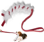 wodoca Christmas Dog Tug Toys Dog Rope Toys Pets Puppy Aggressive Chewers Toys Xmas Pet Gifts, Easy to GRAP Large Dogs Chew Toy Ideal for Training for Puppy, Middle Dogs Play Hand Made (Red)