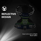 Custom Seattle Dog Harness with Reflective Stripes Personalized Name and Number Dog Vest Harness with Pet Traction Rope for Small Medium Large Dog
