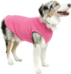 Gooby Stretch Fleece Vest Dog Sweater - Pink, 4X-Large - Warm Pullover Super Stretchy Fleece Dog Jacket for Small to Large Dogs
