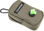 COOWONE Dog Treat Pouch for Training, Portable Dog Walking Bag Built in Poop Dispenser, Pocket Sized Pet Pouches, Doggie Puppy Snack Rewards Bag,Treat Carrier Holder with Clip (Army Green)