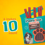 Bully Sticks 6–7" — 10 Count | Natural Single-Ingredient, Long-Lasting Dog Chews; Dental Support Treats for Small, Medium & Large Dogs