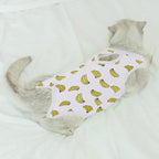 Cat Professional Surgical Recovery Suit,E-Collar Alternative for Cats Dogs,After Surgery Wear, Pajama Suit,Home Indoor Pets Clothing Banana S