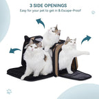 PETSFIT Pet Carrier for Cat, Small Dogs, Dog Carrier Airline Approved, TSA Approved Soft Cat Carrier for Travel, Small Animal Carrier for Pets Under 12 Lbs, Khaki