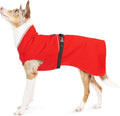 Goldpaw Rainpaw Waterproof Dog Raincoat - Durable Dog Rain Jacket for All Seasons - Easy to Wear, Adjustable, Premium Pet Outerwear - Made in The USA - Machine Washable - Red - Size 24