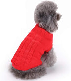 Dog Sweater for Small, Medium, Large Dogs - Warm Winter Turtleneck Pet Clothes for Cats and Puppies - Cute Classic Christmas Coat for Girls and Boys
