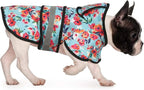 HDE Dog Raincoat Jacket Reflective Adjustable Hooded Pet Poncho Rain Coat with Leash Hole for Small to X-Large Dogs Turquoise - S