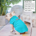 BEAUTYZOO Dog Fleece Vest Sweater Winter Jacket for Small and Medium Dogs with D-Ring Leash Cold Weather Coat Hoodie for XS S M Dogs Boy or Girls, Blue XS