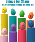 Dog Toys Squeaky, Interactive Funny Puppy Ball Pack, Latex Rubber Squeak Pet Toy Egg Balls for Puppies Small Medium Breed Dogs
