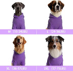 Basic Dog Hoodie Sweatshirts, Pet Clothes Hoodies Sweater with Hat and Leash Hole, Soft Cotton Outfit Coat for Large Medium Small Dogs, Purple (XX-Large)