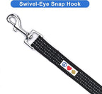 Pawtitas Pet / Puppy 6 - feet Reflective Dog Leash Extra Small / Small 5/8 inch Black Matching Collar and Harness sold separately.