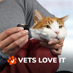 Cat-in-the-Bag Cozy Comfort Carrier - Large Red Cat Carrier Soft and Pet Carrier for Nail Trimming, Vet Visits, Medication Administration, Dental Care, and Travel