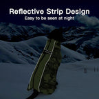 Medium Dog Coat Dog Winter Jacket,Warm Zip Up Snowsuit Dog Harness Vest Reflective Water-Resistant Dog Coat Dog Snow Jacket for Medium Dogs Jack Russell, Mini Schnauzer, Camouflage