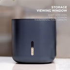 Zuutii Rice Storage Container,Food Container, Dry Food Storage, Pet Food Dispenser, 11lbs/6.9Qt Large Storage Bin with Lid,Silicone Ring & Moisture Proof, for Grain Cereal Soybean Corn, Dark Gray