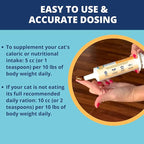 Under The Weather Pet | Ready Cal for Cats 100cc | High Calorie Supplement | Cat Weight Gainer and High Calorie Booster | 10 Vitamins, 7 Minerals & Omega Fatty Acids (for Cats 100cc)