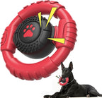 Tough Dog Toys for Aggressive Chewers Large Breed, Indestructible Nylon Rubber Squeaky Chew Toy for Big Dogs, Heavy Duty Super Chewer for Pitbull