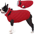 AOFITEE Extra Small Dog Jacket, Waterproof Dog Coat for Winter, Turtleneck Winter Jacket with Back Zipper, Reflective Pet Coat Small Snowsuit, Small Pet Snowsuit Chihuahua, Yorkshire