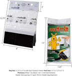 Mutt Mitt® Pinkies 2-Ply 100 Pink & Black Dog Waste Bags on 1 dog waste bag station header - 300% Thicker than mini roll dog waste bags - no more warm & yuck feeling