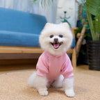 KOOLTAIL Basic Dog Hoodie - Soft and Warm Dog Hoodie Sweater with Leash Hole and Pocket, Dog Winter Coat, Cold Weather Clothes Sweatshirt for Small Medium Large Dogs Puppy Cat Boys Girls Pink XS