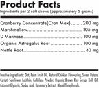 Cranberry UTI Chews for Dogs Bladder Support + D-Mannose Supports Kidney Urinary Tract and Bladder Health Natural Cranberry Wellness Supplement Immune System Booster Natural Pet Antioxidant 30 Chews