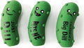 3 Pack Squeaky Dog Toys for Medium Dogs, Soft Latex Squeaky Dog Ball, Cute Funny Squeak Crunchy Pickle Pet Toys