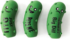 3 Pack Squeaky Dog Toys for Medium Dogs, Soft Latex Squeaky Dog Ball, Cute Funny Squeak Crunchy Pickle Pet Toys
