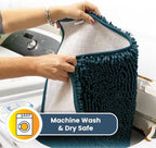 Muddy Mat® Shown on TV – Super Absorbent Door Mat Indoor, Microfiber Quick Dry Chenille Entryway Rug, Non-Slip Front Door Mat, Indoor Mats for Entryway, Machine Washable Pet Rug, Atlantic Blue 36"x60"